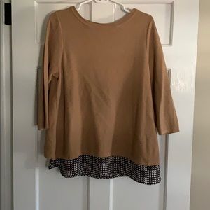 Hi-lo cotton sweater